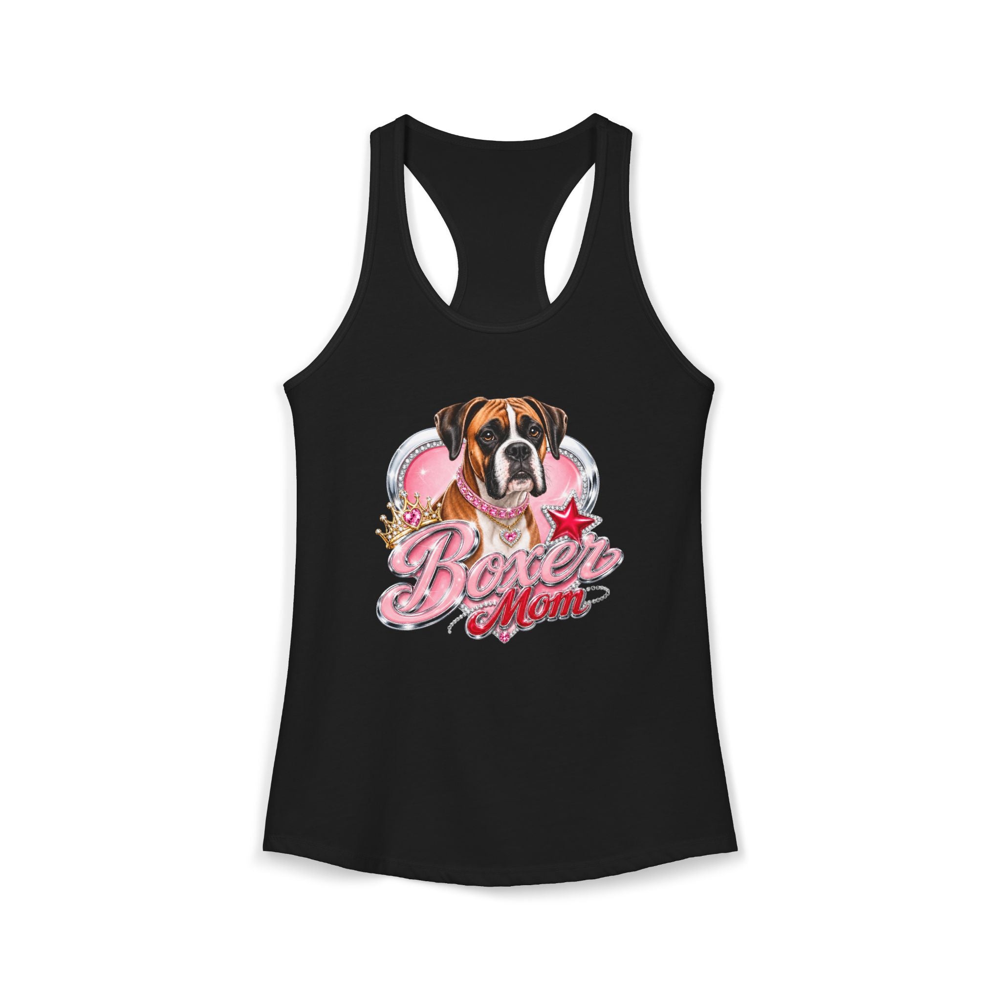 Boxer Dog Mom Women's Ideal Racerback Tank