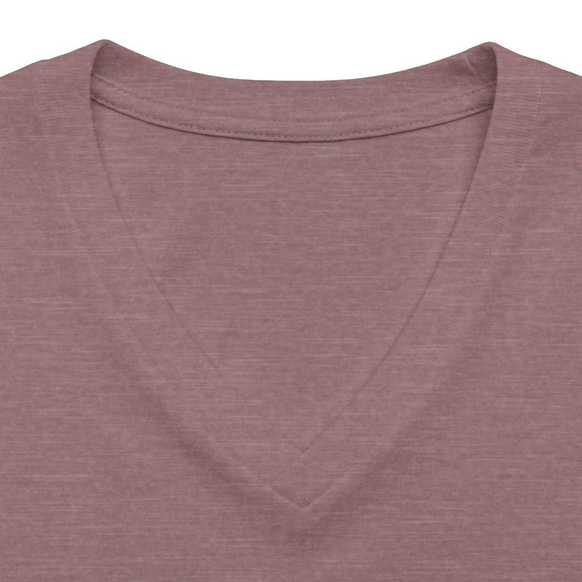 Women's V-Neck Tee — Glam Boxer Dog Graphic (Pink Fur & Sunglasses)