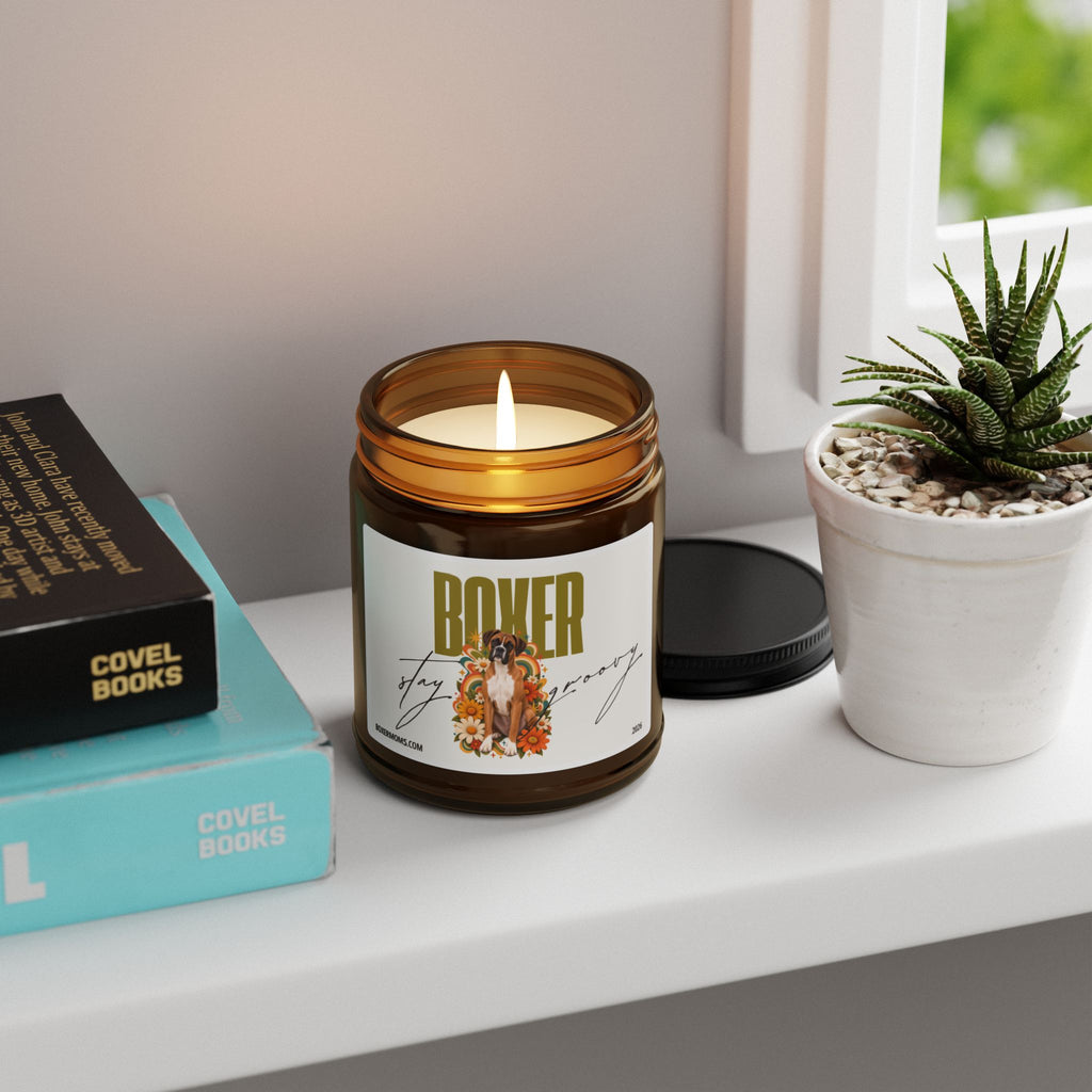 Boxer Floral Scented Soy Candle — Amber Jar (Multi-Size)