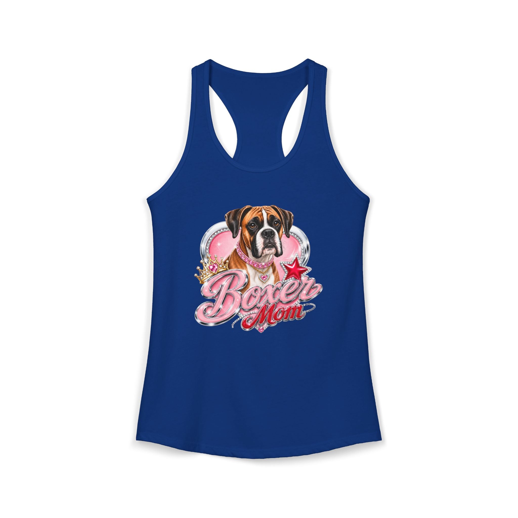 Boxer Dog Mom Women's Ideal Racerback Tank