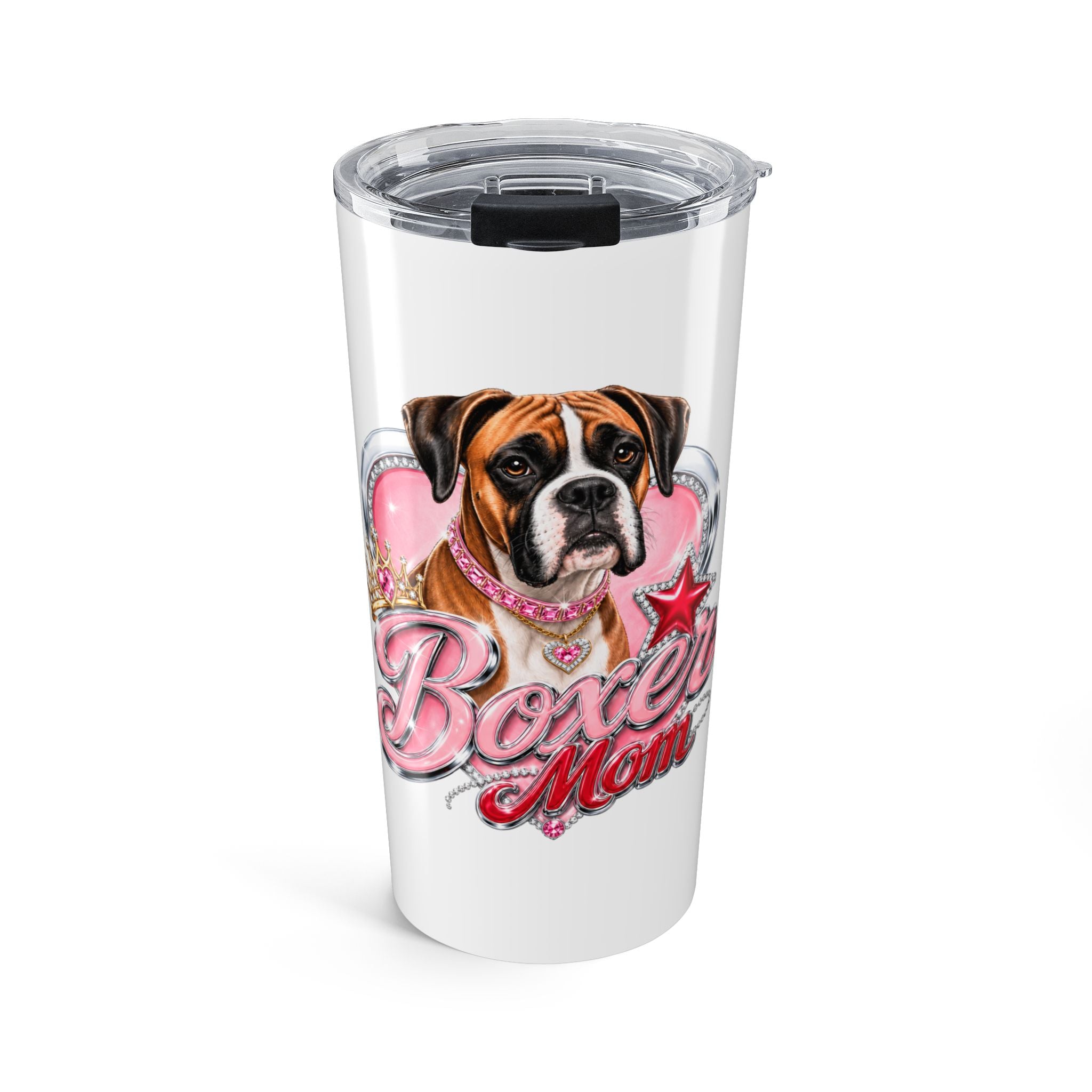 Boxer Mom 20oz Tumbler — Insulated Dog Mom Travel Cup