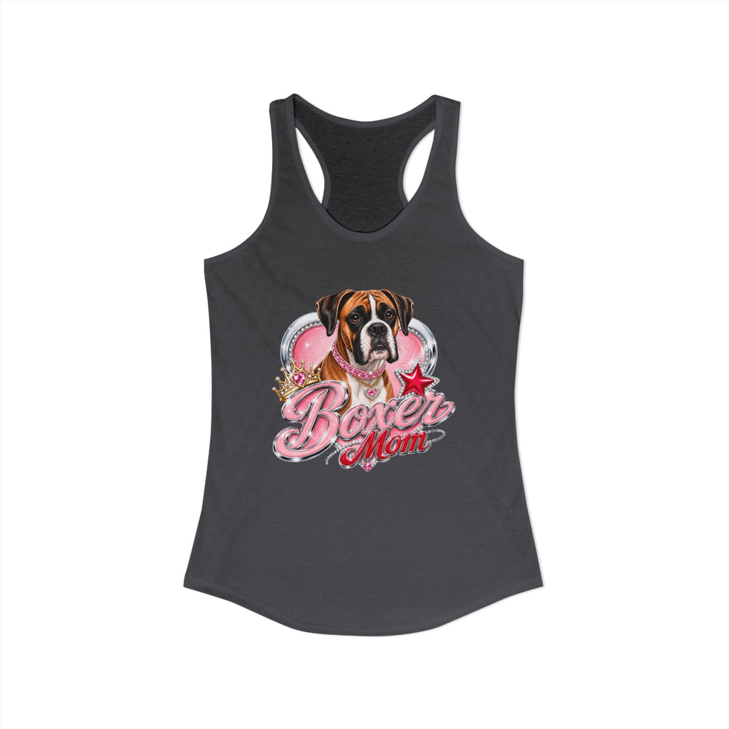 Boxer Dog Mom Women's Ideal Racerback Tank