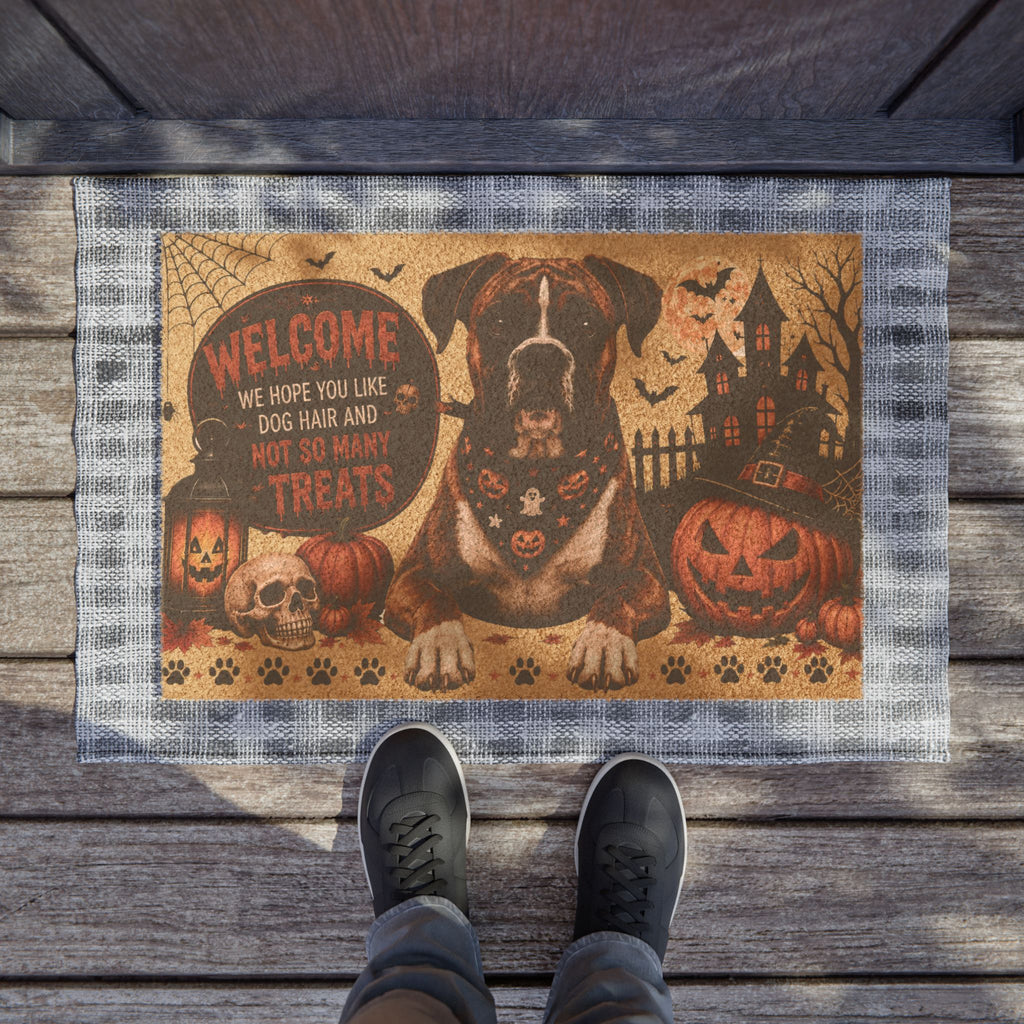 Halloween Dog Doormat — Welcome ‘We Hope You Like Dog Hair and Not So Many Treats’