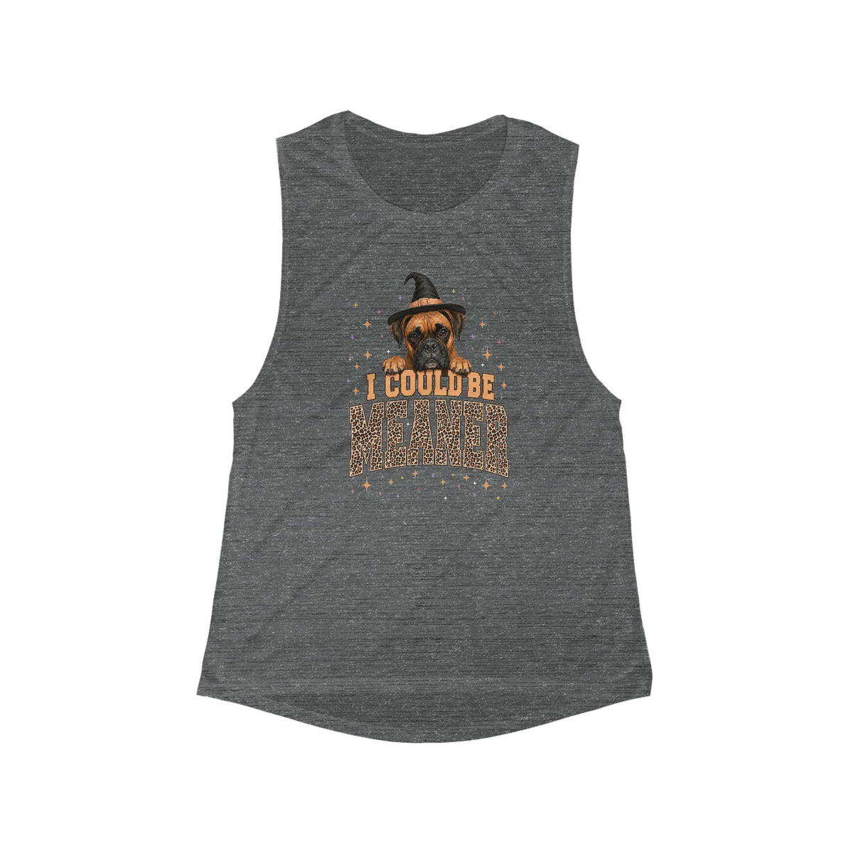 Witch Pug Tank Top — "I Could Be Witchin'" Women's Flowy Muscle Tank