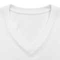 Women's V-Neck Tee — Glam Boxer Dog Graphic (Pink Fur & Sunglasses)