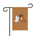 Halloween Ghost & Dog Garden Flag - "Boop" Cute Puppy Outdoor Banner