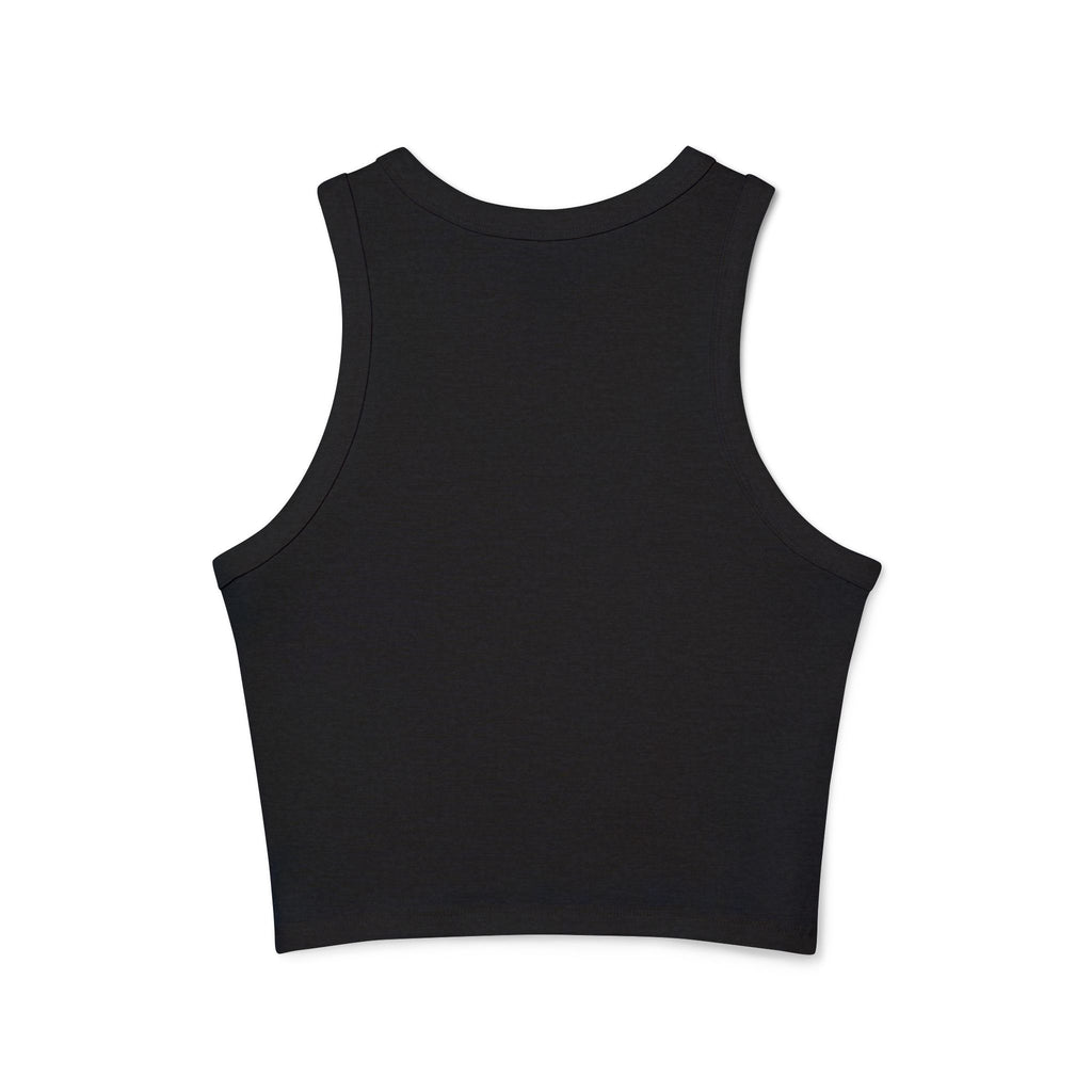 Witch Dog Halloween Tank Top — “I Could Be Bathed” Graphic Racer Tank