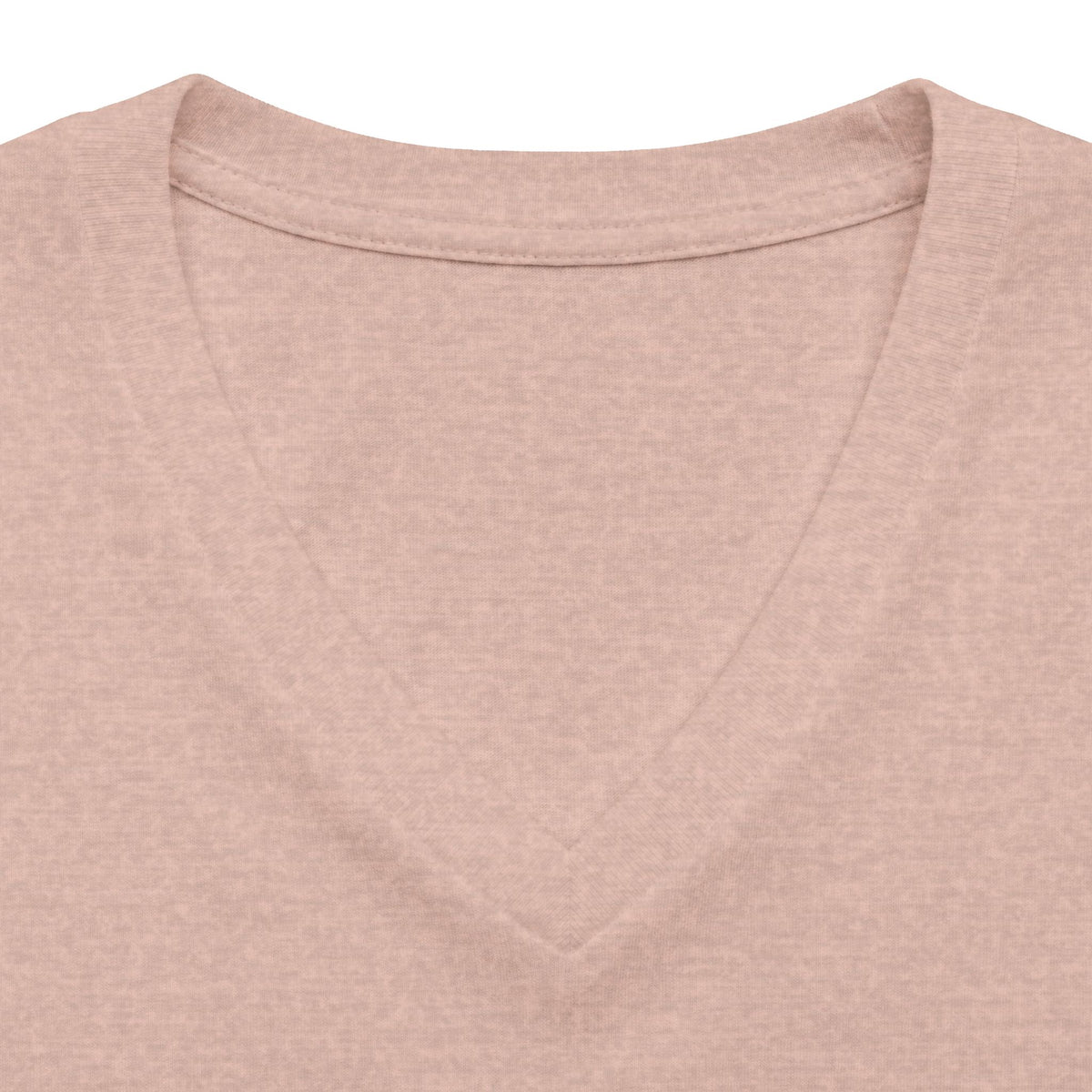 Women's V-Neck Tee — Glam Boxer Dog Graphic (Pink Fur & Sunglasses)