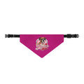 Clip-On Pet Bandana — Pink 'Boxer' Cute Puppy Graphic for Small Dogs & Cats