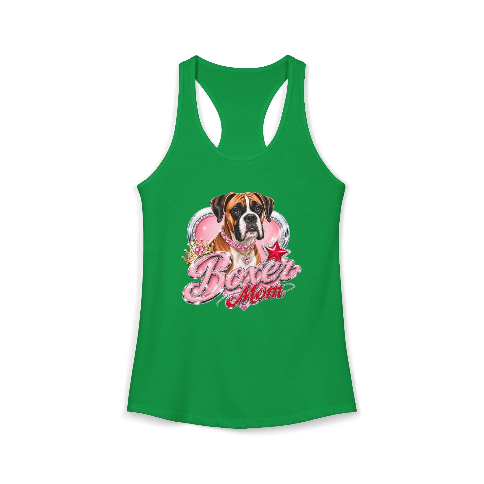 Boxer Dog Mom Women's Ideal Racerback Tank