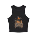 Witch Dog Halloween Tank Top — “I Could Be Bathed” Graphic Racer Tank
