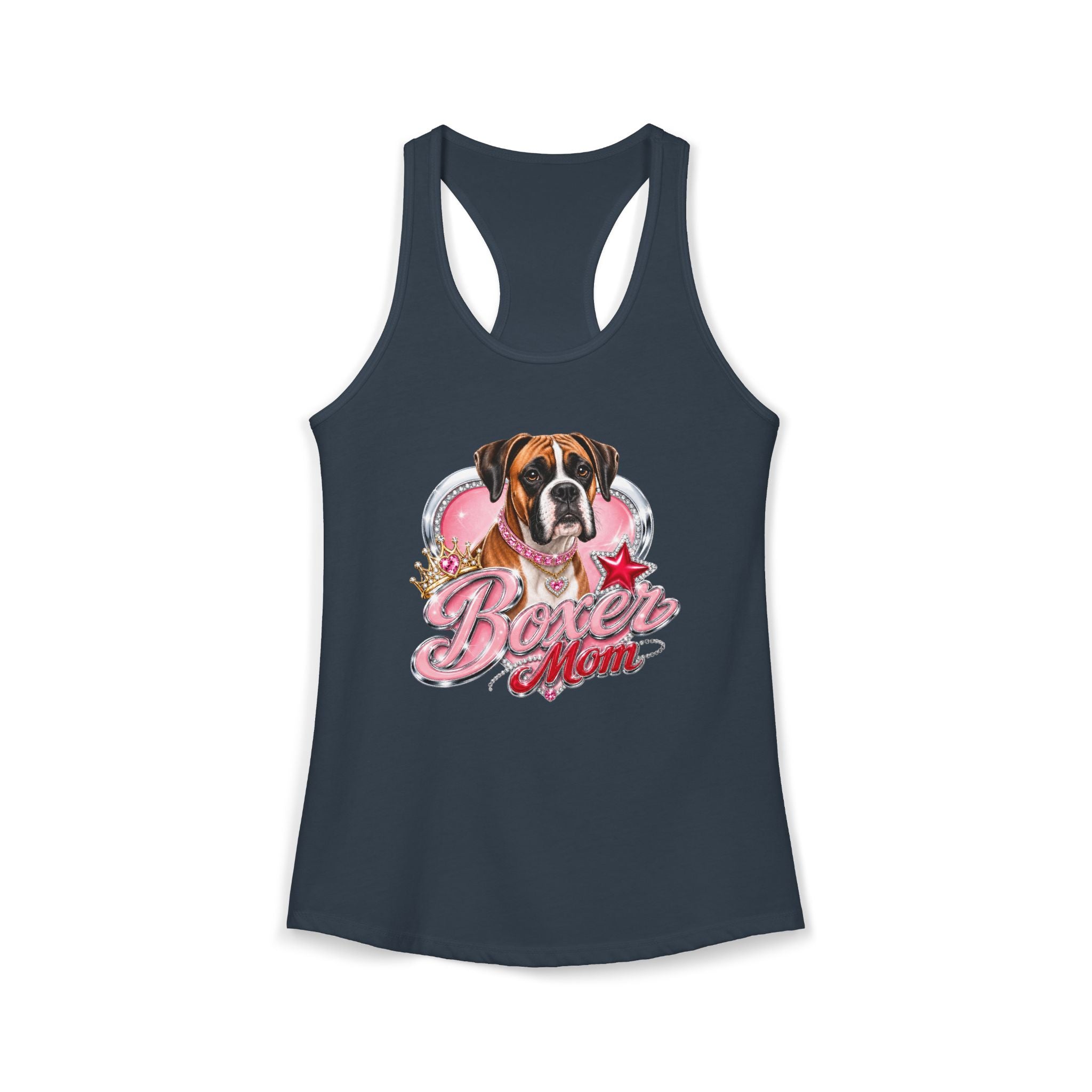 Boxer Dog Mom Women's Ideal Racerback Tank