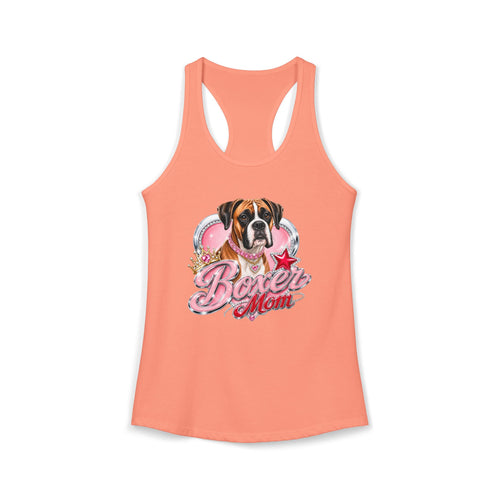 Boxer Dog Mom Women's Ideal Racerback Tank