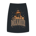 Halloween Dog Tank Top — “I Could Be Mean” Witch Hat & Leopard Print