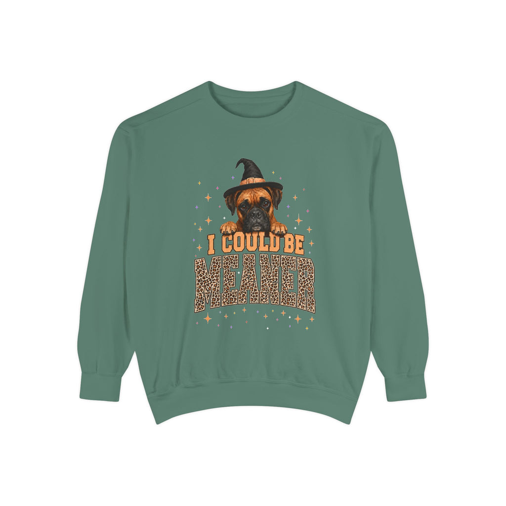 Halloween Dog Sweatshirt - "I Could Be Weiner" Witch Hat Dachshund Pullover