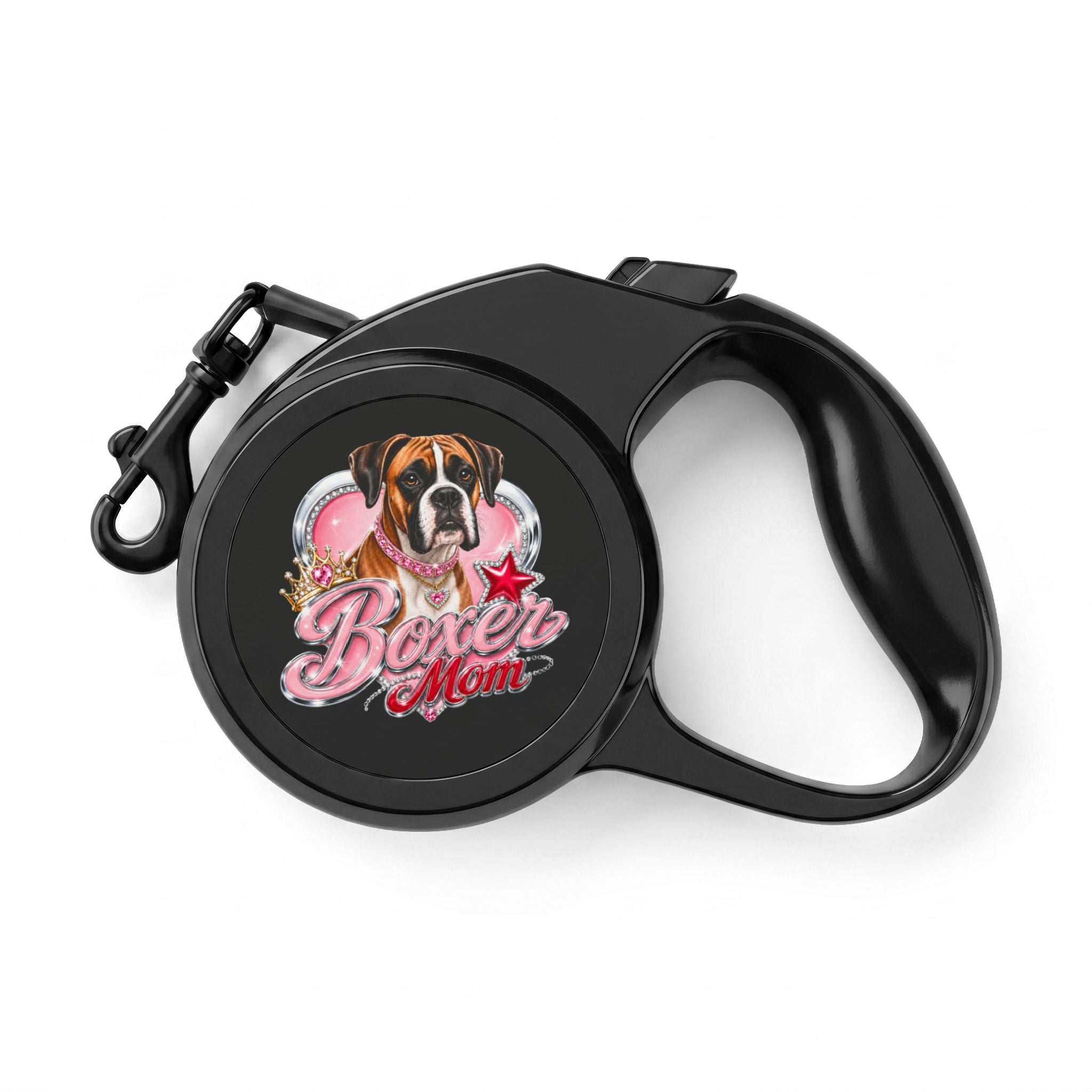 Retractable Pet Leash — "Boxer Mom" Dog Walking Leash
