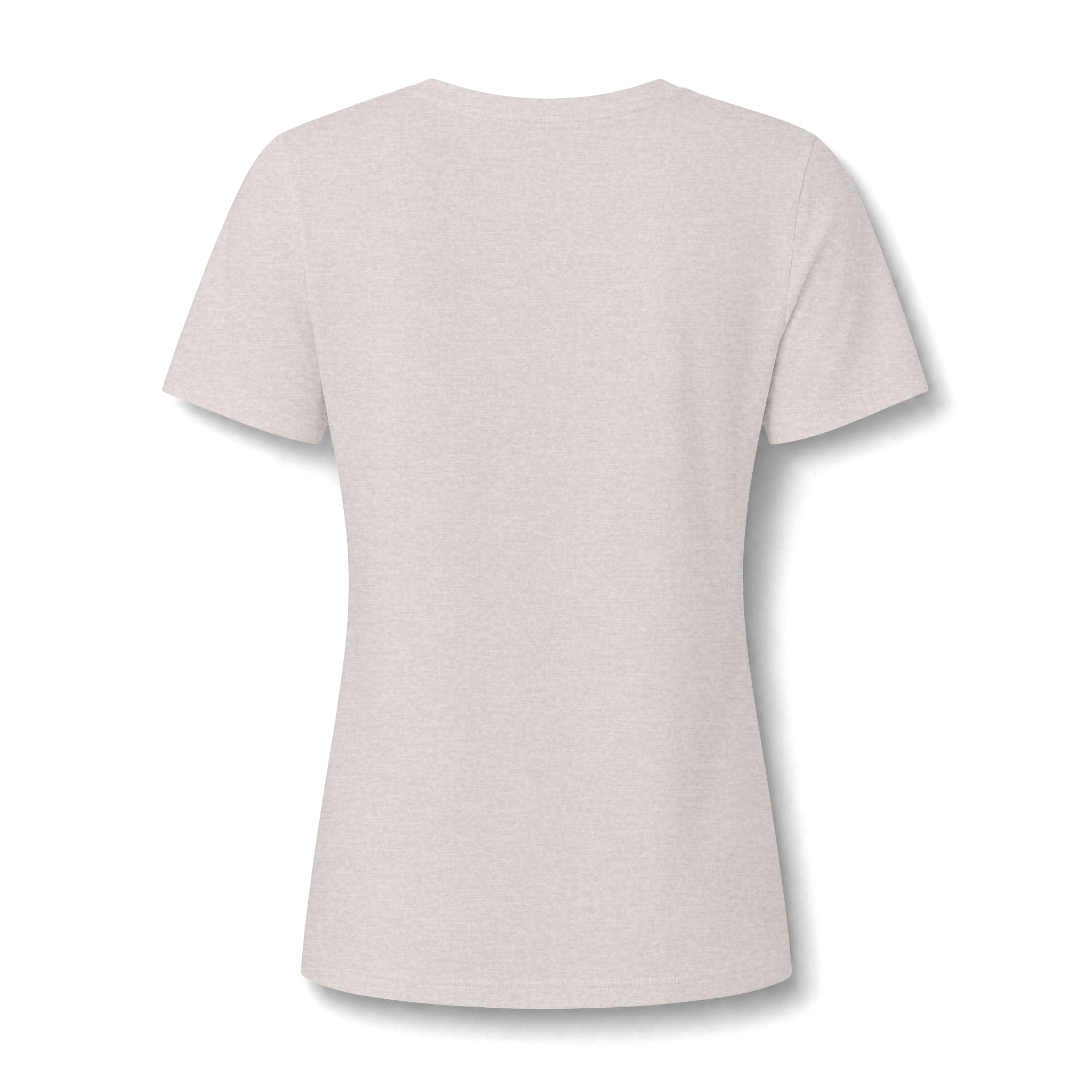 Women's V-Neck Tee — Glam Boxer Dog Graphic (Pink Fur & Sunglasses)