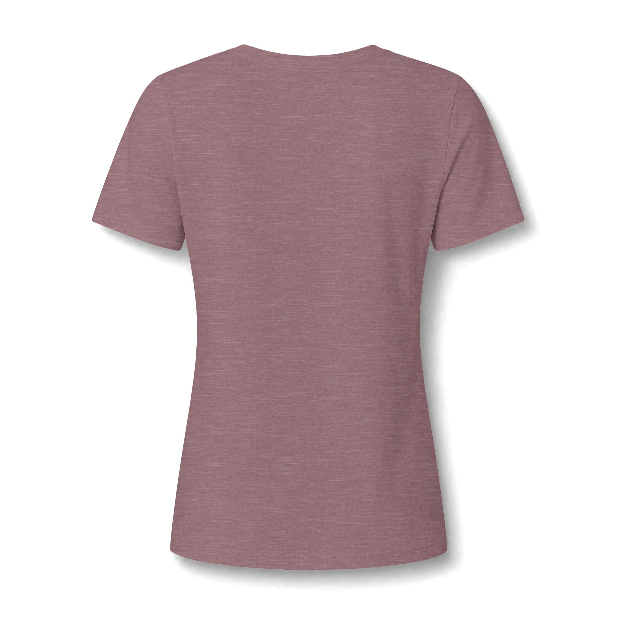 Women's V-Neck Tee — Glam Boxer Dog Graphic (Pink Fur & Sunglasses)