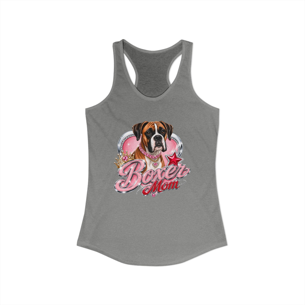 Boxer Dog Mom Women's Ideal Racerback Tank